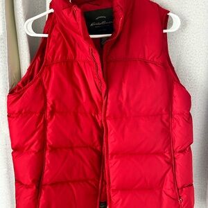 Eddie Bauer Red Puffer Vest